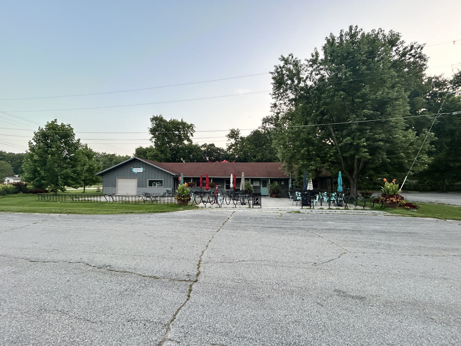 Cafe and bike shop along the Katy Trail