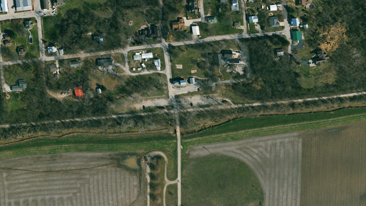 Satellite view of the Augusta trailhead