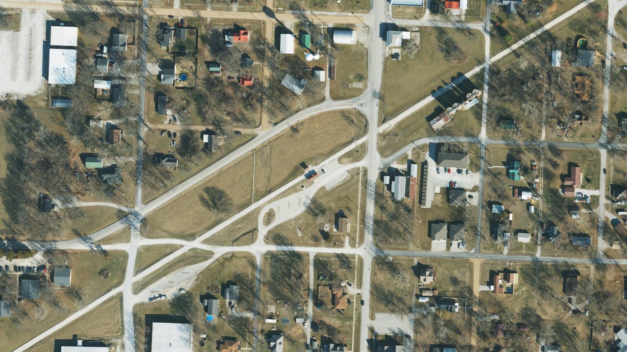 Satellite view of the Green Ridge trailhead