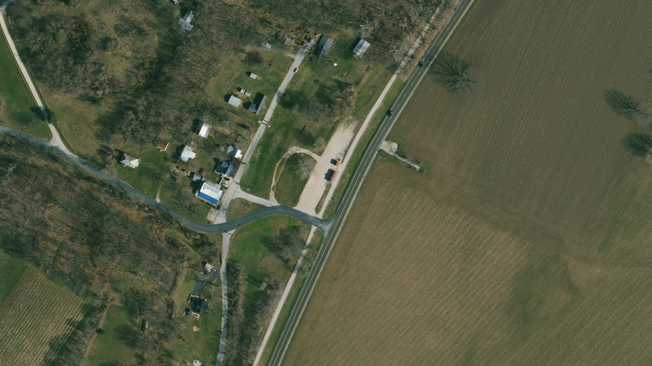 Satellite view of the Matson trailhead