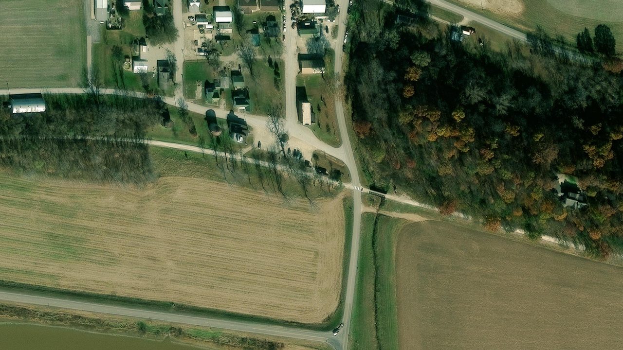 Satellite view of the Treloar trailhead
